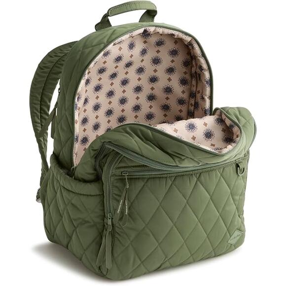 Vera Bradley 28-Liter Bancroft Backpack Bronze Green main image 6